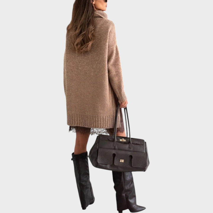 VALENTINA – OVERSIZED KNIT DRESS SET