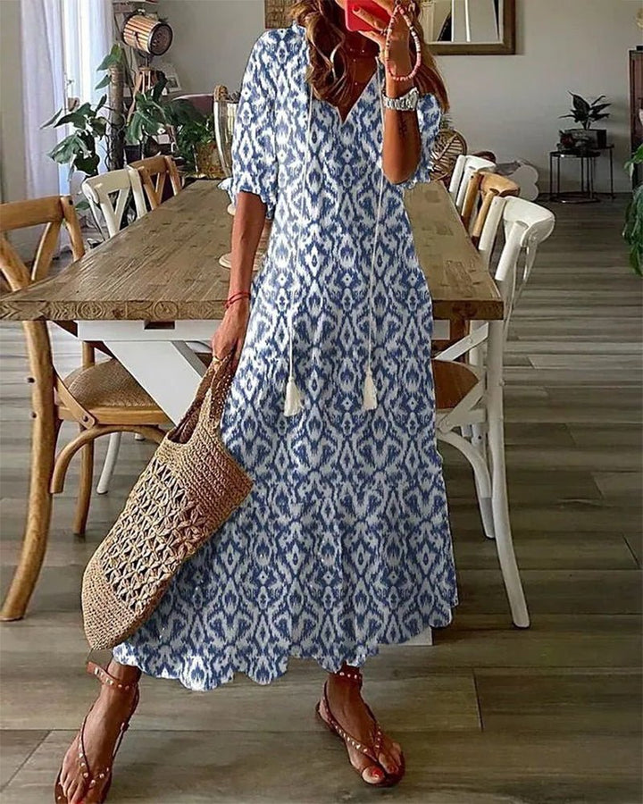MARINA – TASSEL MAXI DRESS