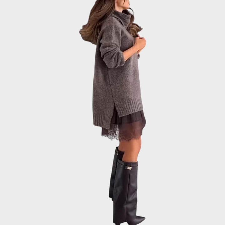 VALENTINA – OVERSIZED KNIT DRESS SET