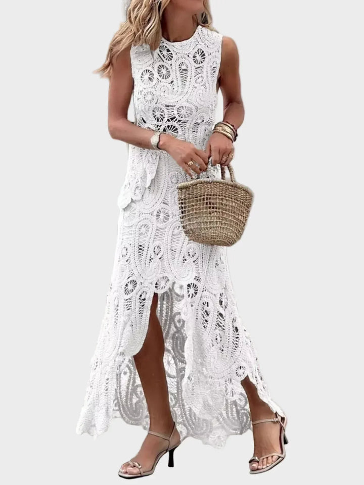 Elinor - Crochet Sleeveless Tank and Skirt Set