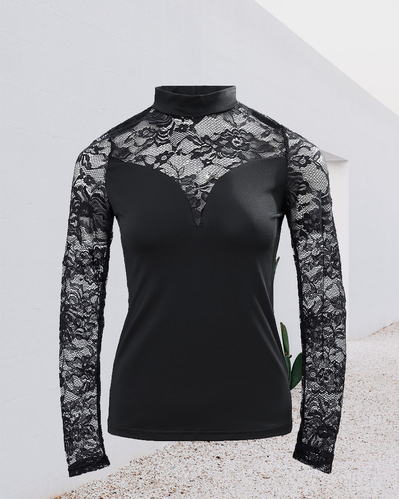 Niamh | Long-Sleeve Lace Top
