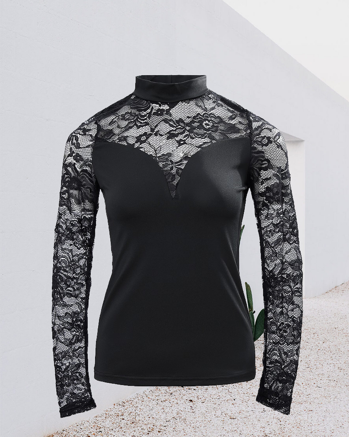 Niamh | Long-Sleeve Lace Top