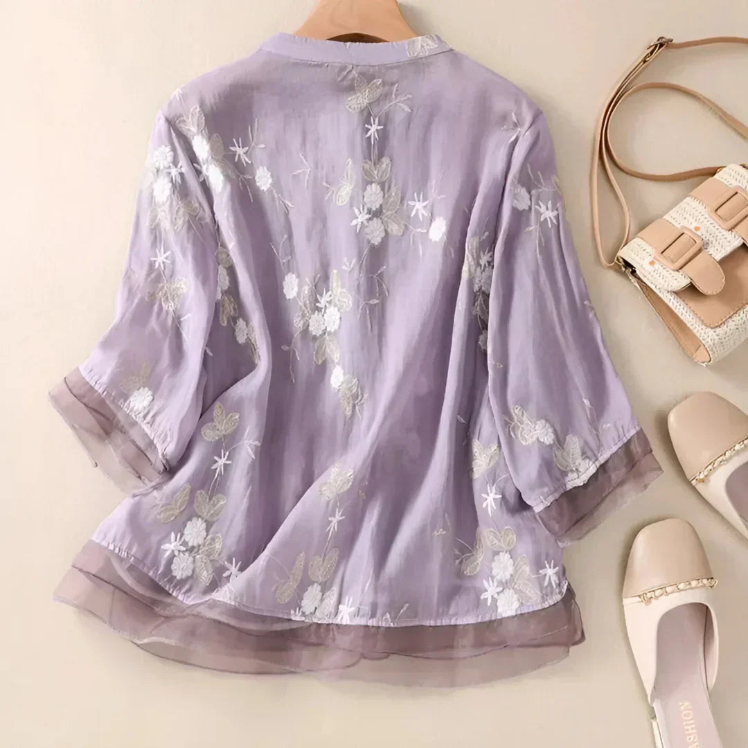 Laurienne™ | Embroidered blouse