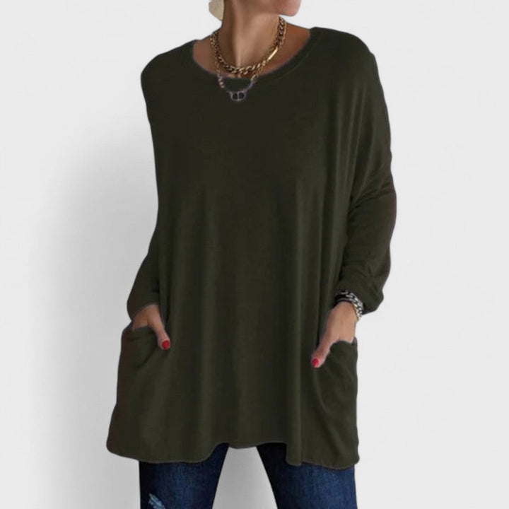 CLAIRE – RELAXED LONG-SLEEVE TOP