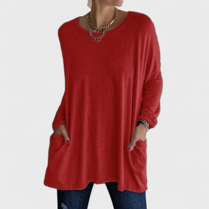 CLAIRE – RELAXED LONG-SLEEVE TOP