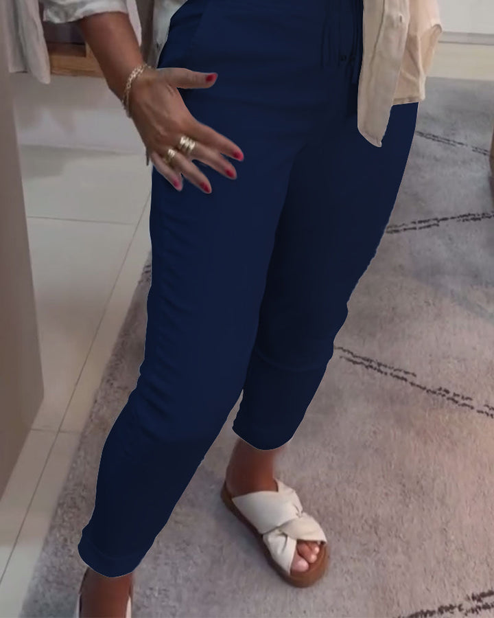 FIONNUALA | CASUAL DRAWSTRING TROUSERS