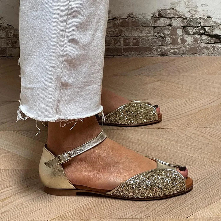 Sarienne | Ankle Strap Flat Sandals