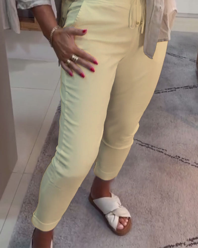 FIONNUALA | CASUAL DRAWSTRING TROUSERS