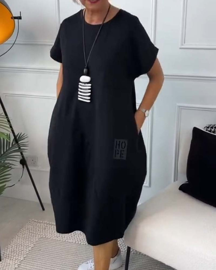 Maura | Relaxed Pocket Midi Dress