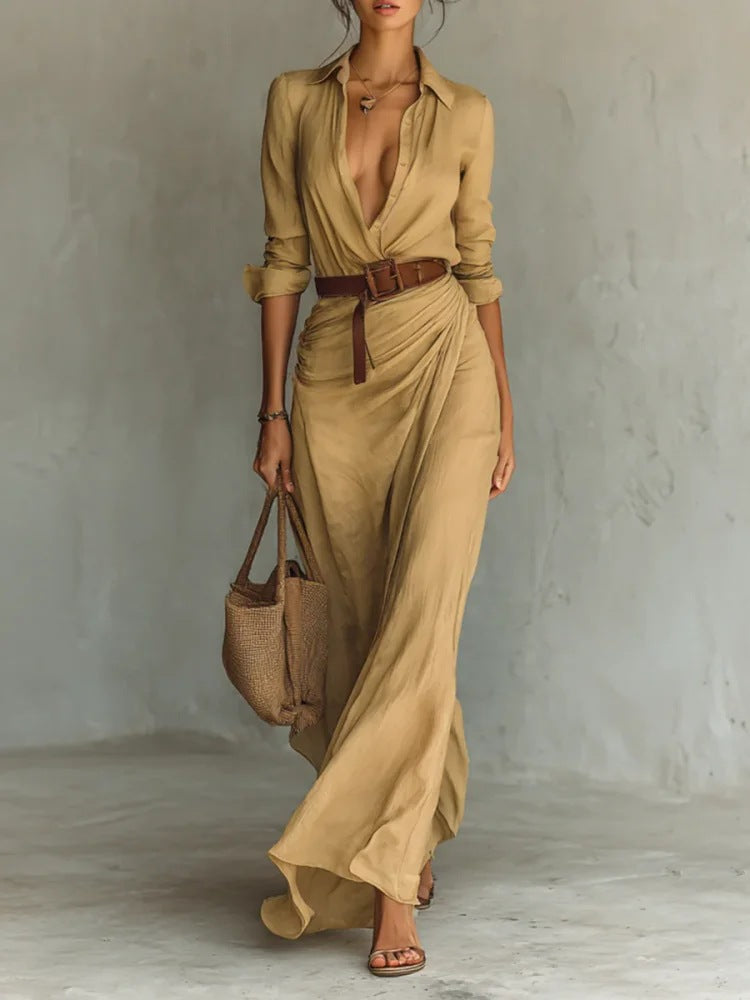 ELEANOR – BELTED MAXI DRESS
