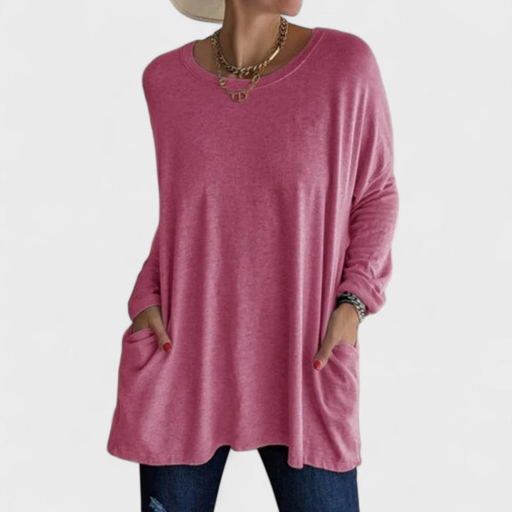 CLAIRE – RELAXED LONG-SLEEVE TOP