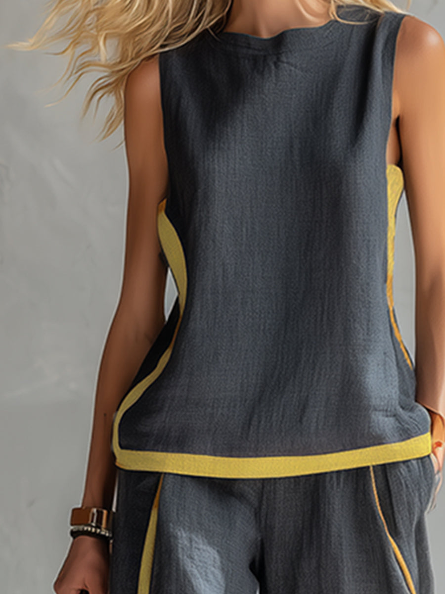 Lexa | Elegant Cotton and Linen Suit