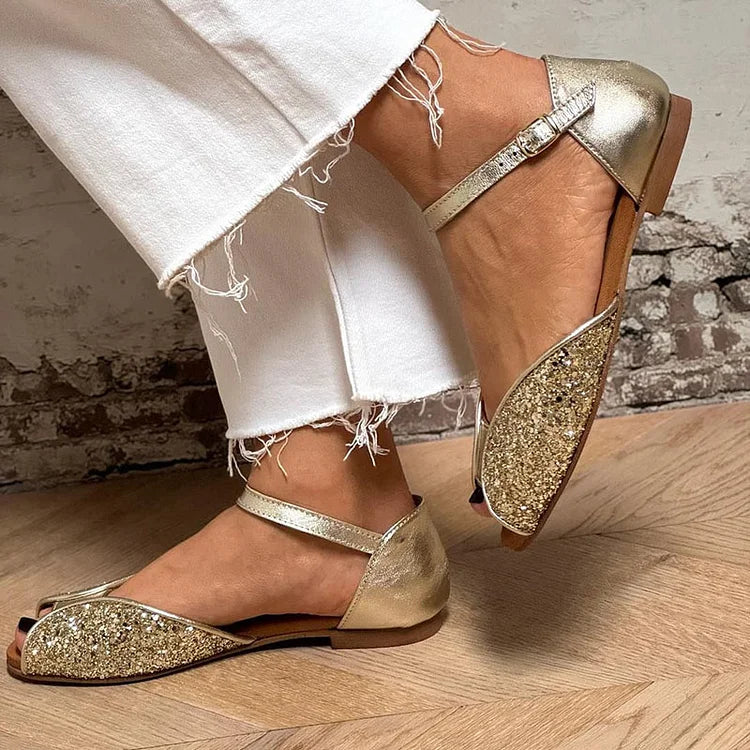 Sarienne | Ankle Strap Flat Sandals