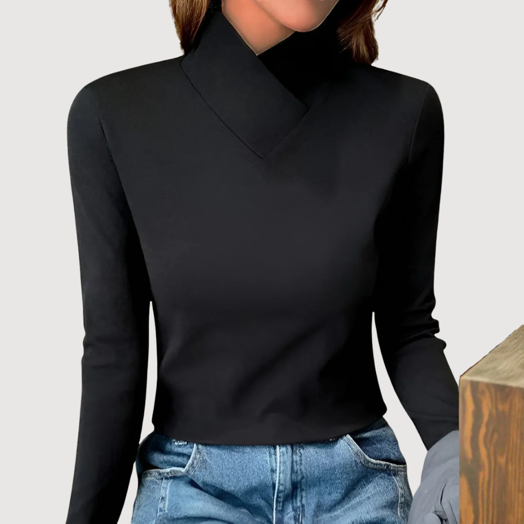 DONNA – ELEGANT COLLAR TOP
