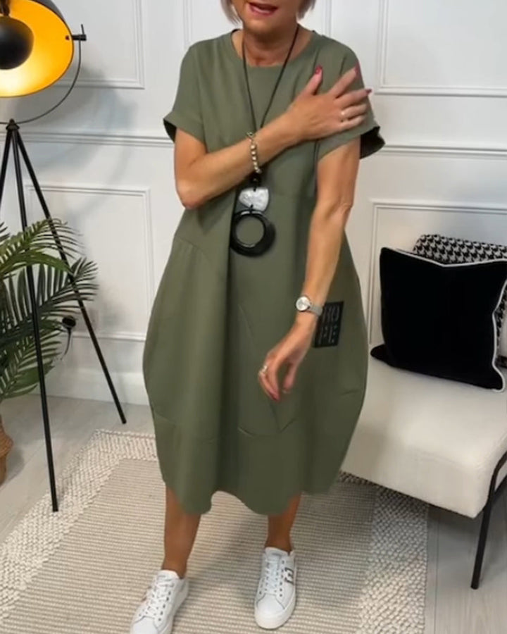 Maura | Relaxed Pocket Midi Dress