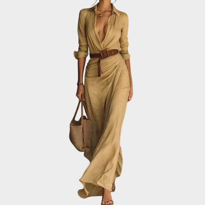 ELEANOR – BELTED MAXI DRESS