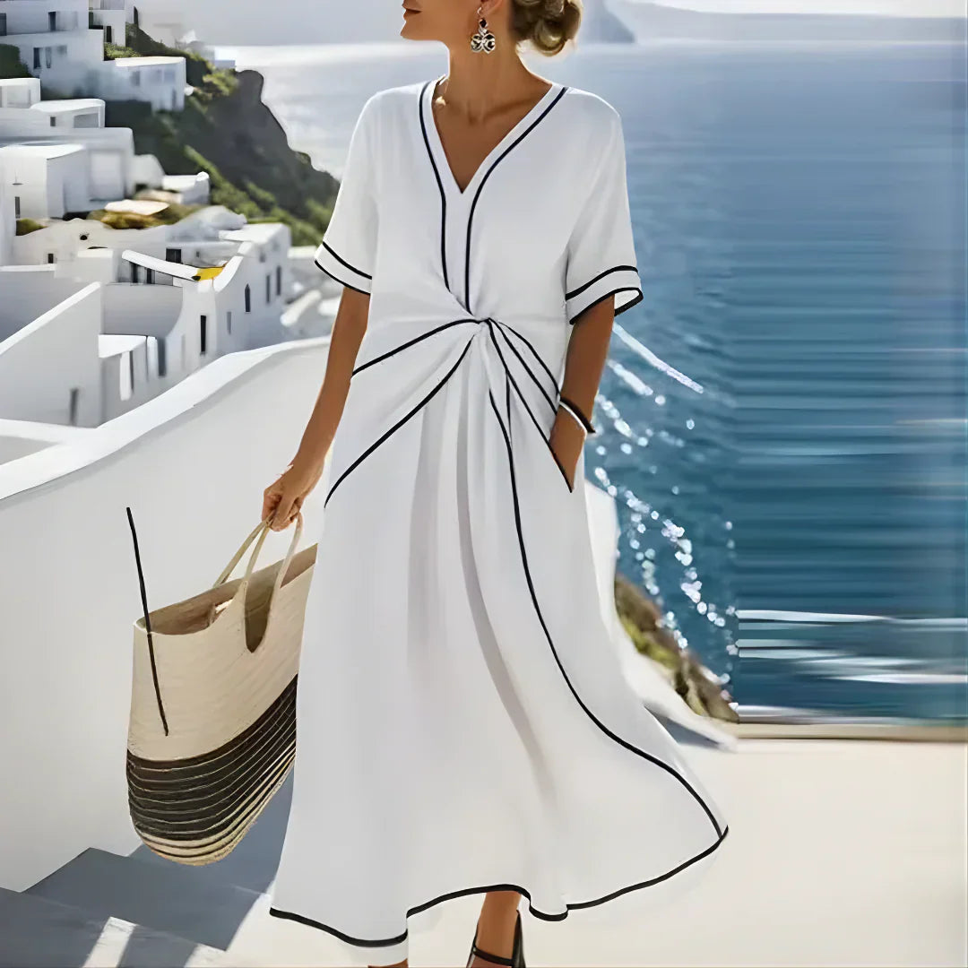 Athena™ - Elegant Flattering Summer Maxi Dress