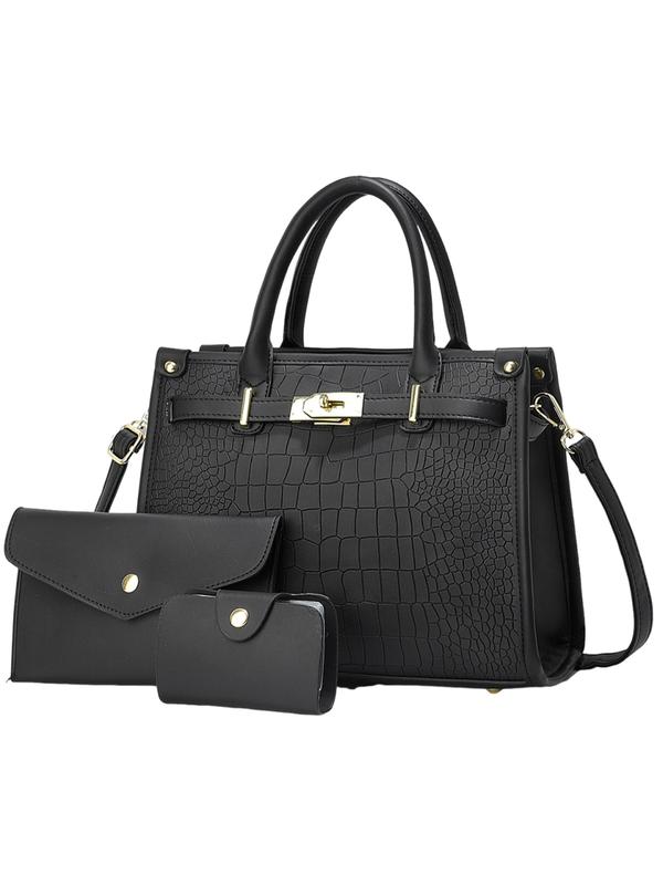 CATRIONA | CROCODILE EMBOSSED CROSSBODY HANDBAG SET