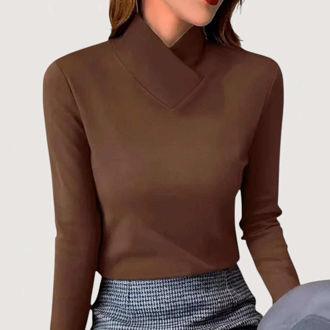 DONNA – ELEGANT COLLAR TOP