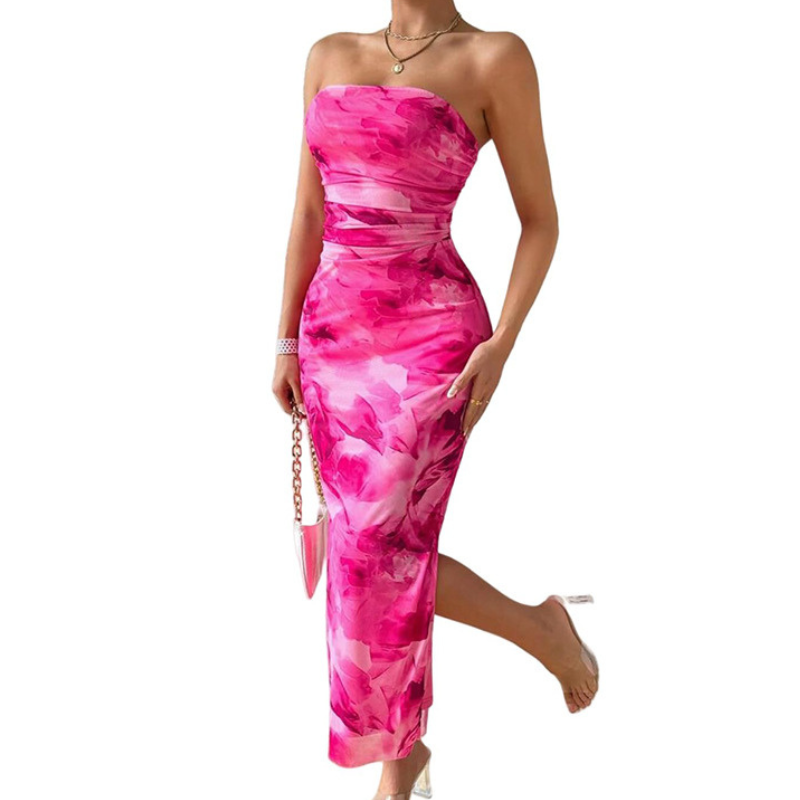 AMBER – STRAPLESS MAXI DRESS