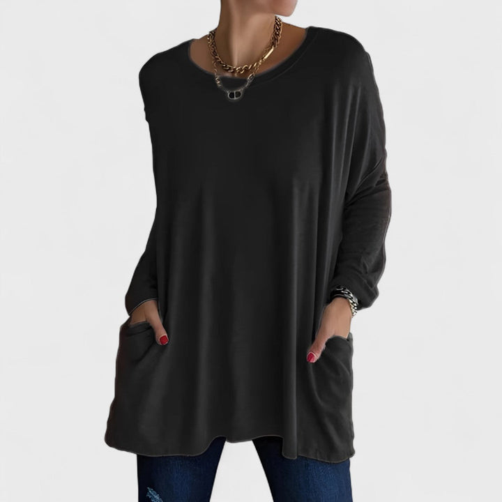 CLAIRE – RELAXED LONG-SLEEVE TOP