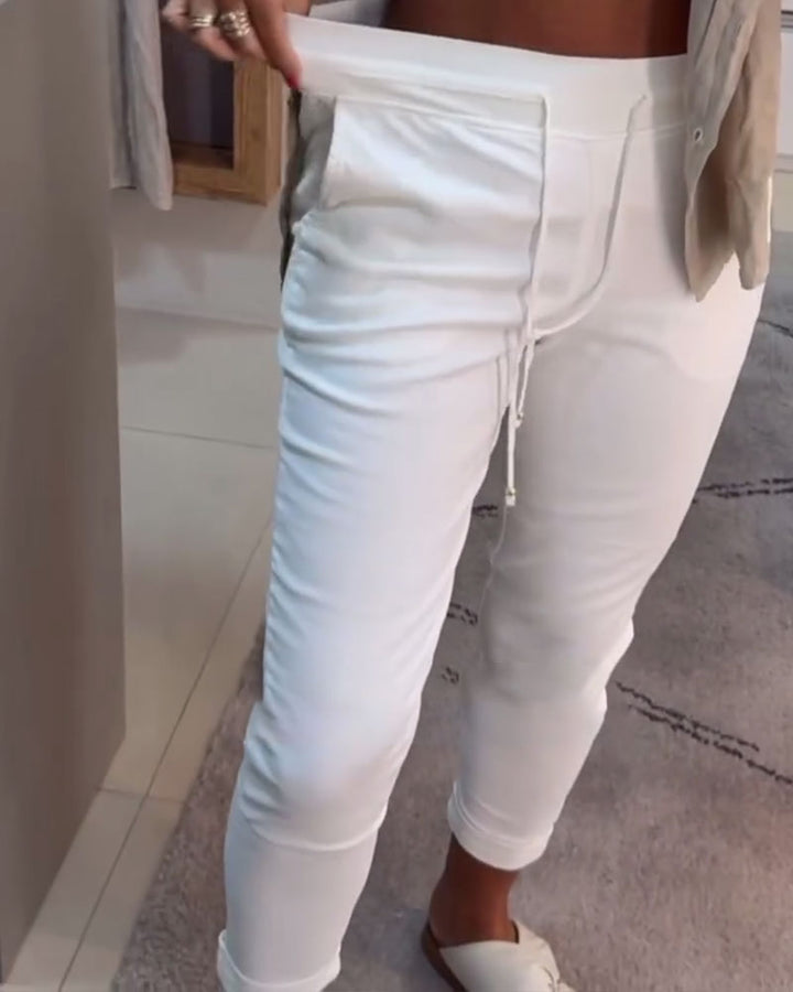 FIONNUALA | CASUAL DRAWSTRING TROUSERS