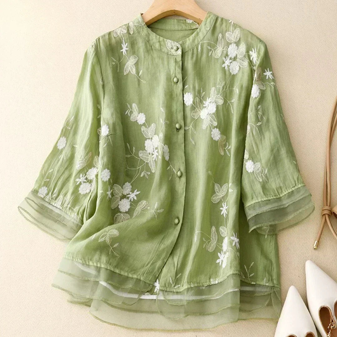Laurienne™ | Embroidered blouse