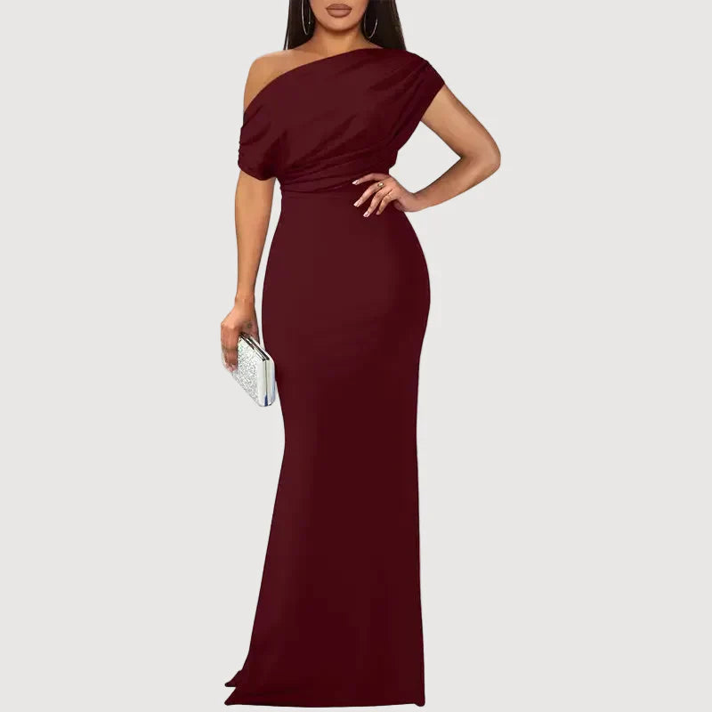 JASMINE – ONE-SHOULDER MAXI DRESS
