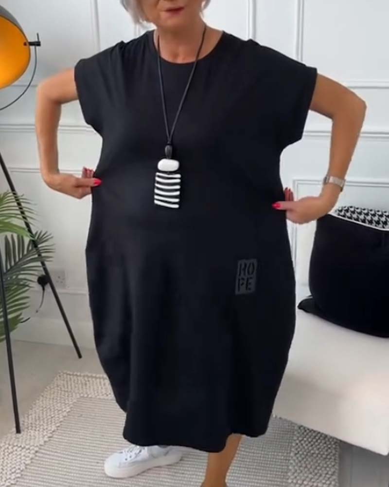 Maura | Relaxed Pocket Midi Dress