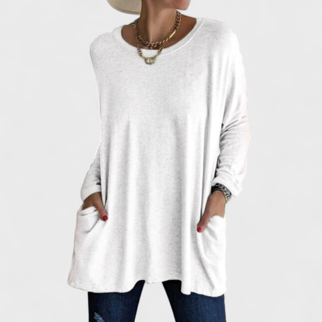 CLAIRE – RELAXED LONG-SLEEVE TOP