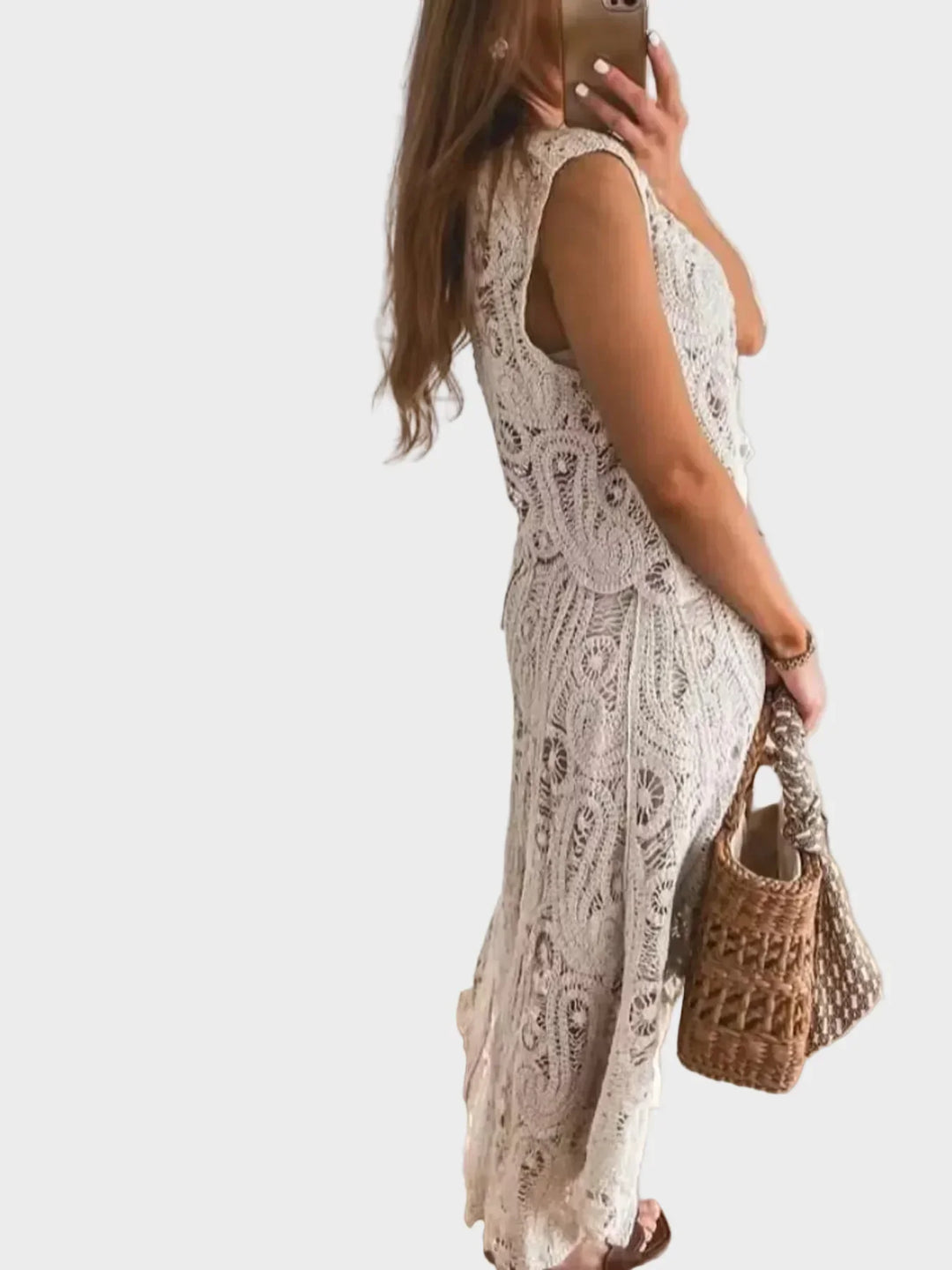 Elinor - Crochet Sleeveless Tank and Skirt Set