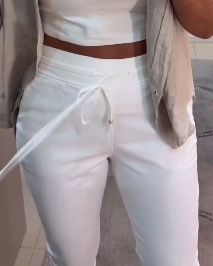 FIONNUALA | CASUAL DRAWSTRING TROUSERS