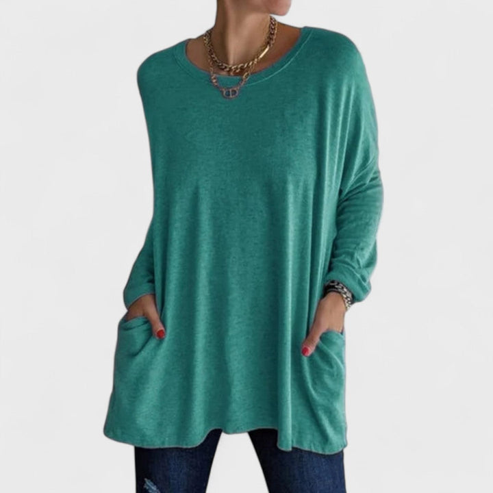 CLAIRE – RELAXED LONG-SLEEVE TOP