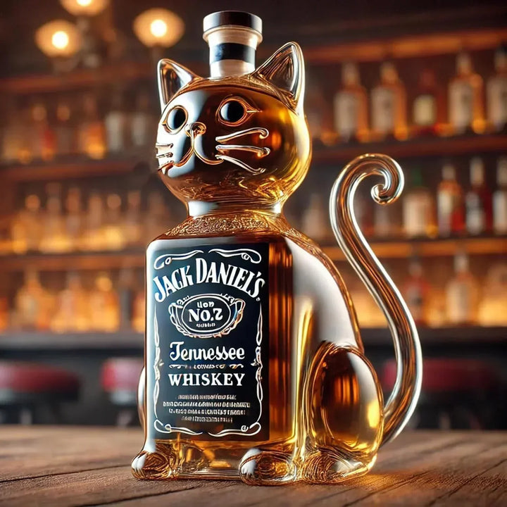 Whiskey Bottle - Cat Edition