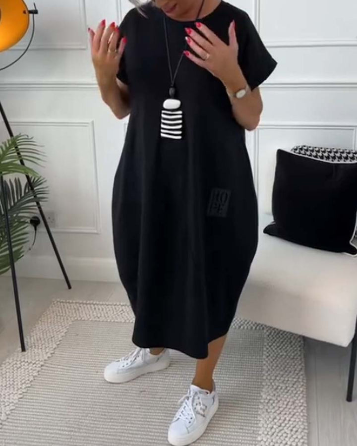 Maura | Relaxed Pocket Midi Dress