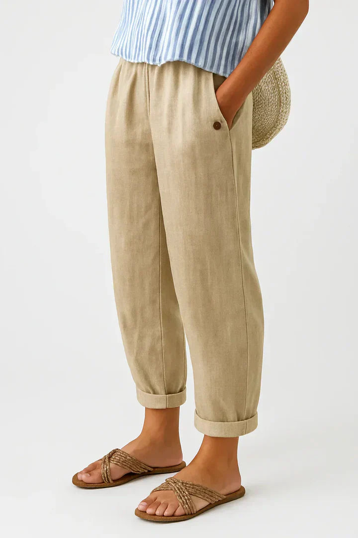 MAIREAD | TIMELESS LINEN-COTTON TROUSERS