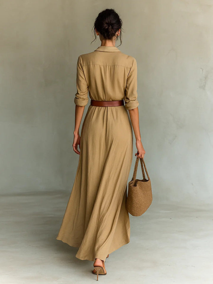 ELEANOR – BELTED MAXI DRESS