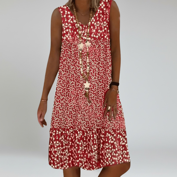 ROSIE – FLORAL TIERED MIDI DRESS