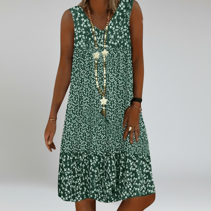 ROSIE – FLORAL TIERED MIDI DRESS