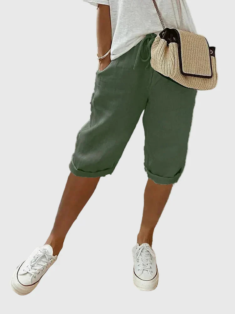 Taryn | Light Cotton-Linen Shorts