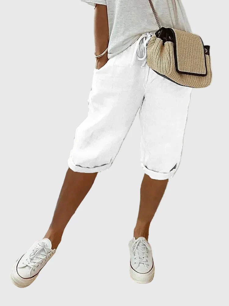 Taryn | Light Cotton-Linen Shorts