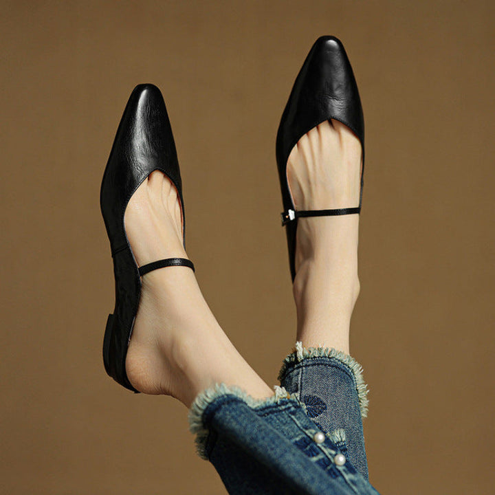 Genuine Leather Mules
