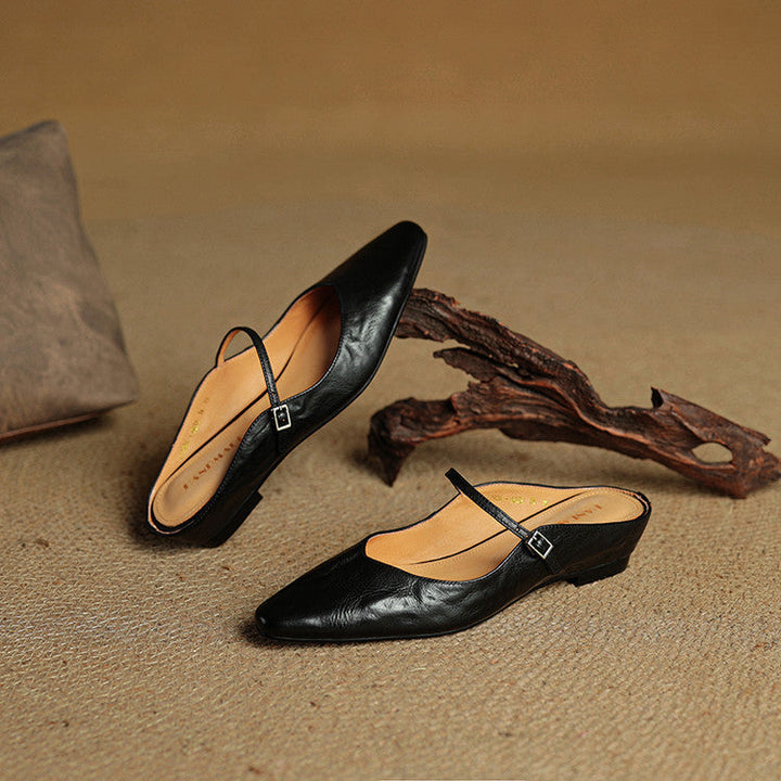 Genuine Leather Mules