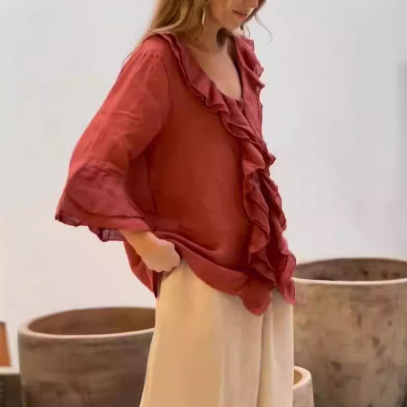 Elowis | Stylish Ruffled Blouse
