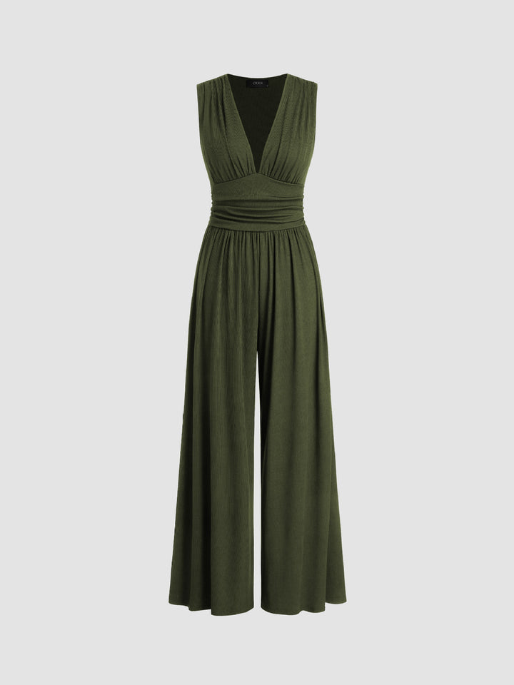 RIONA | CHIC SLEEVELESS WIDE-LEG JUMPSUIT