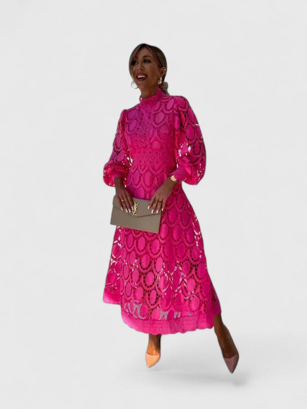 Flora | Lace Midi Dress