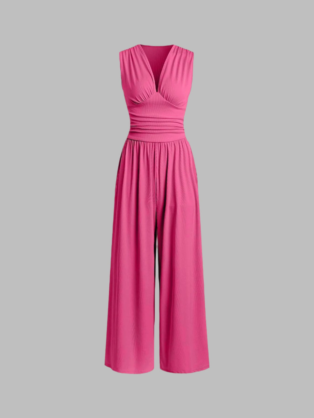 RIONA | CHIC SLEEVELESS WIDE-LEG JUMPSUIT