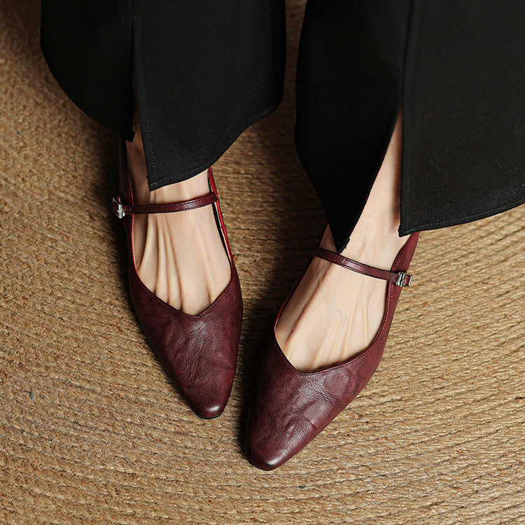 Genuine Leather Mules