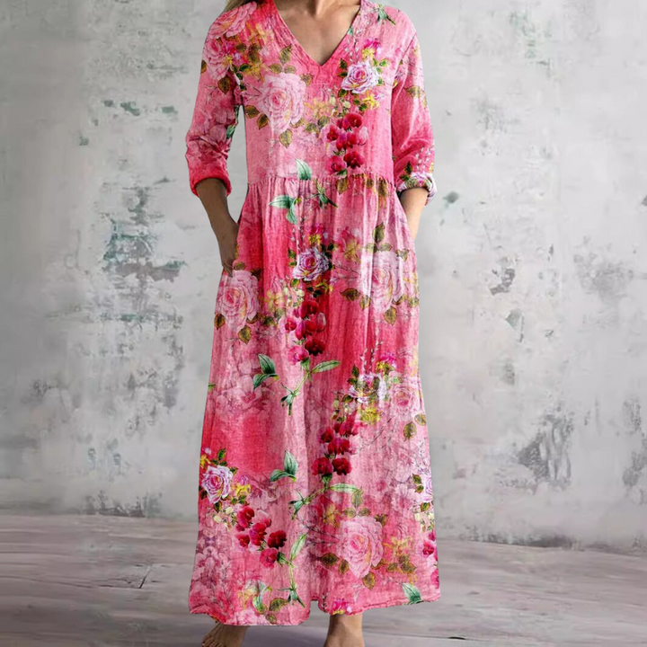 SYLVIA – FLORAL MAXI DRESS