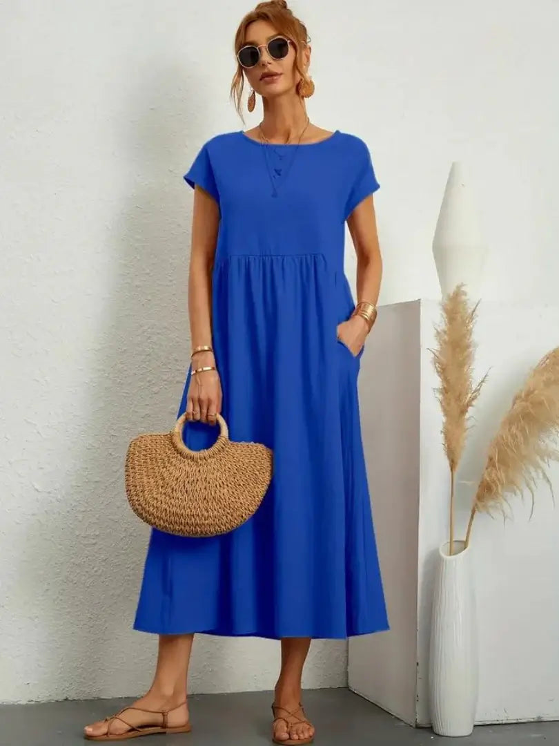 Thalia | Midi Dress with Pockets
